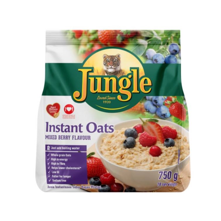 Jungle Oats Mixed Berry Instant Porridge 750g